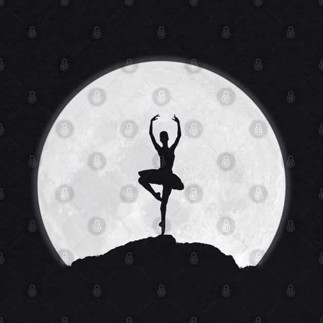 Ballerina and the Moon by Crab